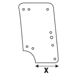 Cristal de  puerta Tractor John Deere S/40-50