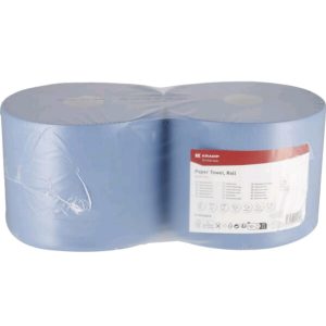 Rollo de papel industrial azul 2 capas