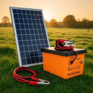 Pastor a batería 12V + Placa solar