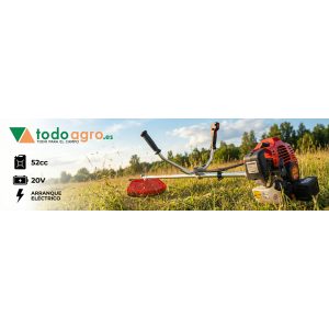 Desbrozadora 52cc con Arranque Eléctrico 20V